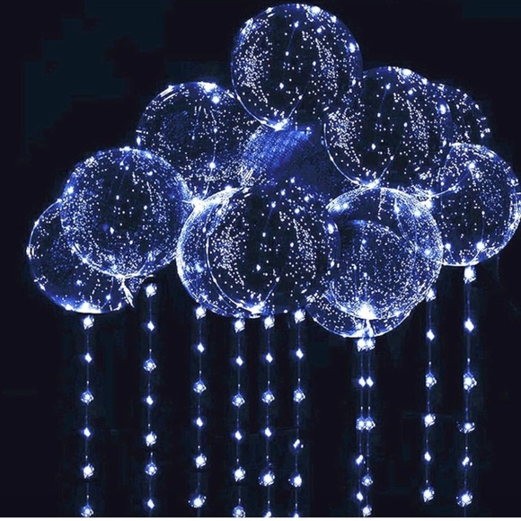 New 10 PACKS LED Bobo Balloons,Transparent LED Light Up Balloons - Picture 1 of 9